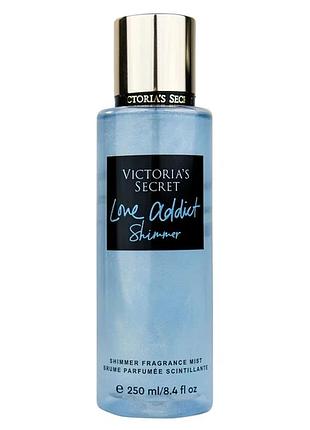 Парфюмированный спрей для тела victorias secret love addict shimmer 250 мл