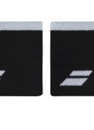 Напульсники babolat logo wristband black/white