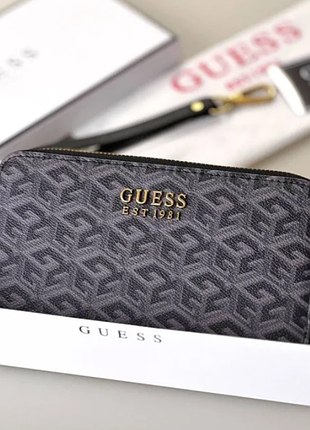 Брендовое портмоне для женщины классический женский кошелек guess кожаный кошелек для девушки гесс