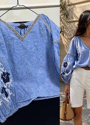 Лляна вишиванка zara