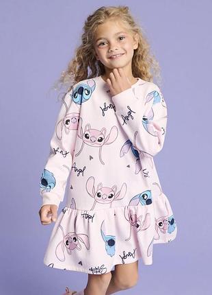 Платье для девочки со сточем, платье со stitch, р. 128-134, 8-9 лет