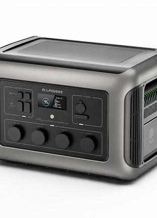 Зарядная станция allpowers r3500 v2 3500w 2880wh lifepo4, wi-fi, bluetooth, mppt 2000w возможность подключения к солнечной панели