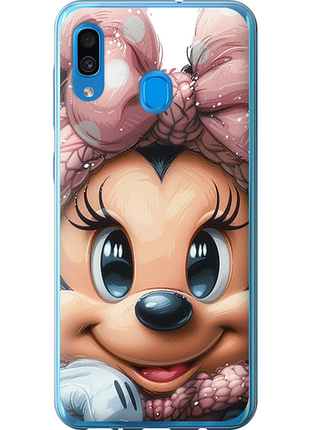 Чехол на samsung galaxy a30 2019 a305f минни маус с бантиком из пластика fch_0173717