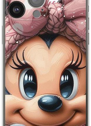 Чехол на iphone 13 pro max минни маус с бантиком из силикона fch_0173795