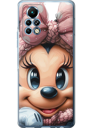 Чехол на infinix note 11 pro минни маус с бантиком из силикона fch_0173825