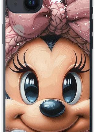 Чехол на iphone 14 plus минни маус с бантиком из силикона fch_0173794