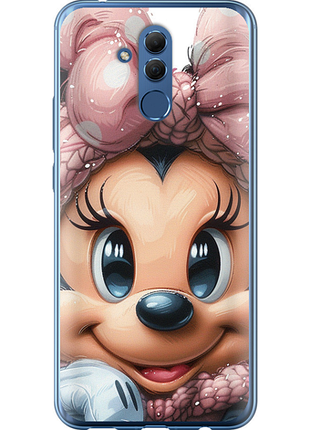 Чехол на huawei mate 20 lite минни маус с бантиком из силикона fch_0173763