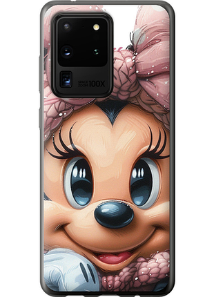 Чехол на samsung galaxy s20 ultra минни маус с бантиком из пластика fch_0173784