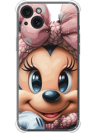 Чехол на iphone 15 plus минни маус с бантиком из силикона fch_0173840