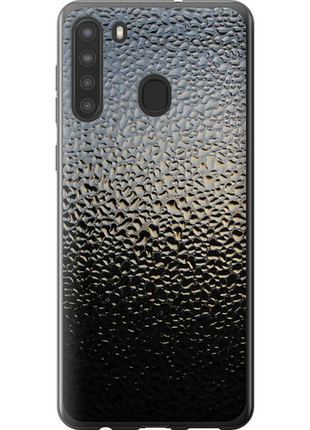 Чехол на samsung galaxy a21 мокрое стекло из силикона fch_0015415