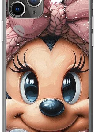 Чехол на iphone 11 pro минни маус с бантиком из силикона fch_0173876