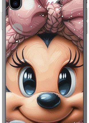 Чехол на iphone xs max минни маус с бантиком из силикона fch_0173850