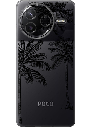 Чехол на xiaomi poco f7 pro пальмы1 из силикона fch_0173680