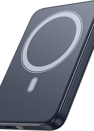 A addtop c19pw power bank 10000mah, магнитный беспроводной павербанк 15w, черный