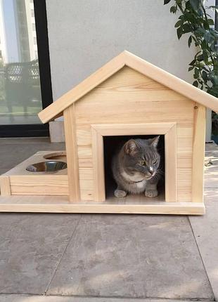 Дом для животных “forest home” из натурального дерева бтд023
