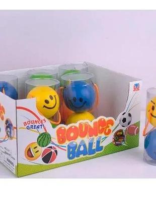Мячик дитячий фомовмй 2 шт в колбі bounge ball yy-50