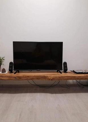 Тумба під телевізор з масиву дерева, nordwood tv покрита масло-воском тндт047