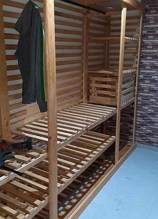 Шафа з натурального дерева, гардероб primewood wardrobe шнд0036