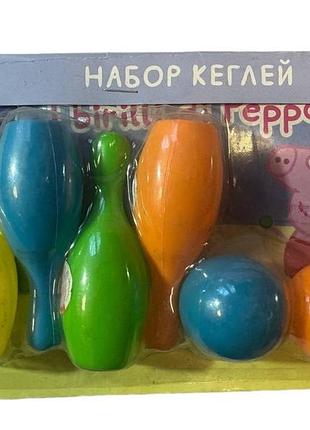 Кеглі пластикові дитячі на планшетці тм112021