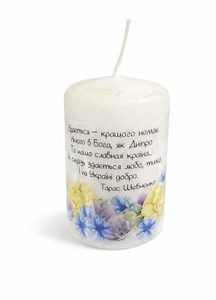 Свічка мала 5 см патріотична . циліндр 412154-5