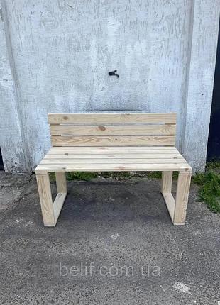Скамейка из досок. садовая скамейка из дерева
