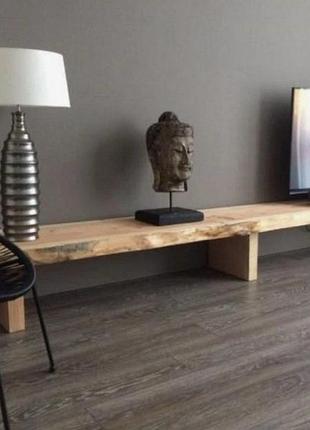 Тумба під телевізор з масиву дерева, urbanwood media unit покрита масло-воском тндт053