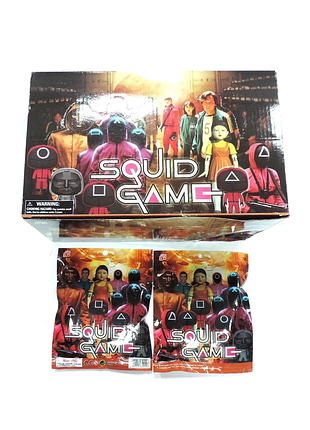 Фігурки гра в кальмара squid game з картками у пакеті к300-9