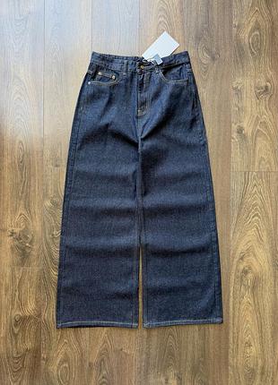 Широкие джинсы синие штаны джинсовые baggy стильные бегги raw denim y2k sk8 skater wide leg l