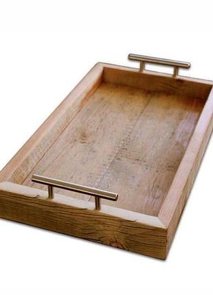 Сервірувальна дошка з натурального дерева liveedge serve board покрита масло-воском 7899433