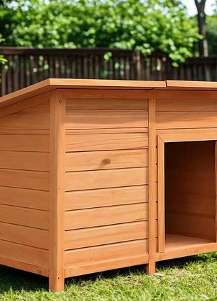 Еко-будка для собак “natural shelter” з масиву дерева бтд025