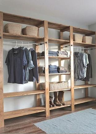 Шафа з натурального дерева, гардероб solidwood wardrobe шнд0034