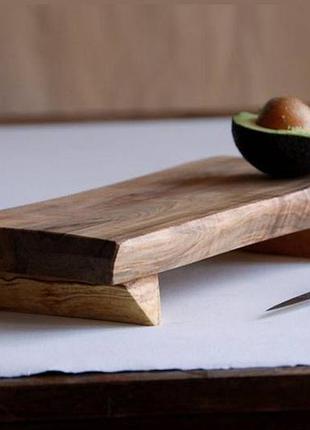 Сервірувальна дошка з натурального дерева liveedge serve board покрита масло-воском 556744566
