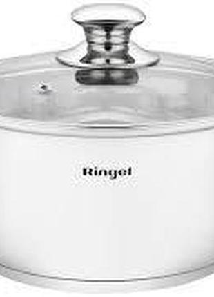 Pot ringel grey line каструля 24 см (5.5л) з кришкою нерж