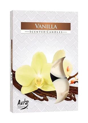 Свічка чайна ароматична таблетка vanila cupcake 6 шт в упак p15-202