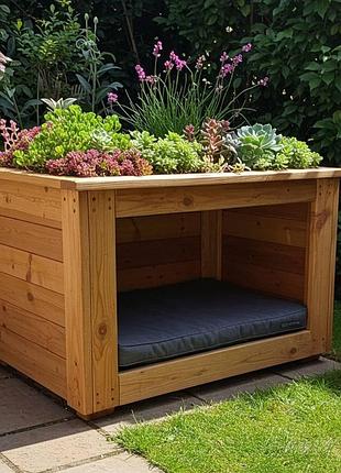 Дерев’яна будка для собак “ecodog house” бтд028