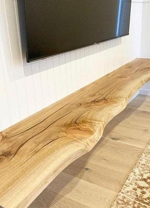 Тумба під телевізор з масиву дерева, woodliving tv stand покрита масло-воском тндт050