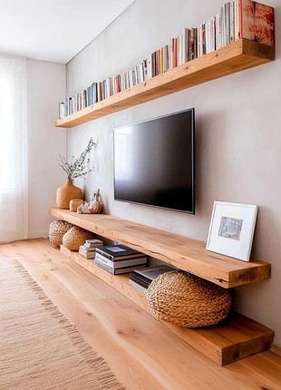 Тумба під телевізор з масиву дерева, modernwood tv stand покрита масло-воском тндт051
