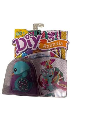Набір для творчості ,декорування "diy animals " 610 в наборі папір та наклейки, на планшетці 20*6см
