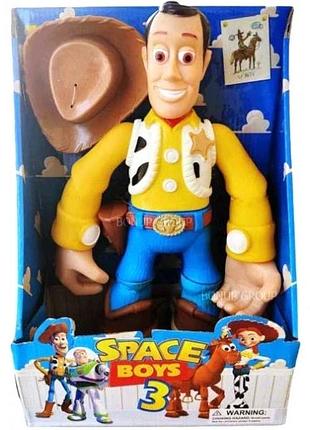 Мультгерой " вуді"space boys 3, історія іграшок, рухомі руки ,ноги у коробці 34 см 5836