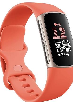 Фитнес-браслет fitbit charge 6, легкое б/у, без ремешка