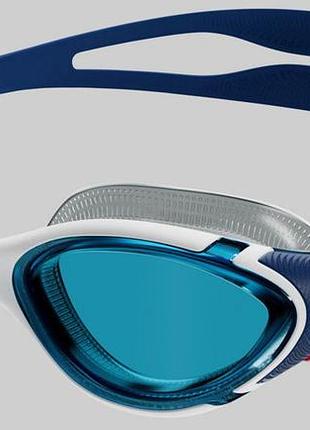 Очки для плавания взрослые speedo biofuse 2.0 сине-белый для бассейна мужские и женские