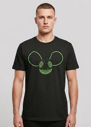 Футболка чорна чоловіча з принтом deadmau5 merch uk arena tour