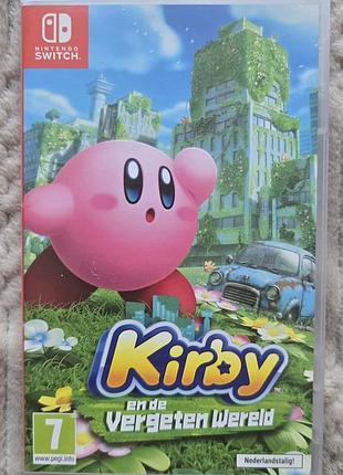 Kirby and the forgotten land, б/у, eng , nintendo switch, switch 2