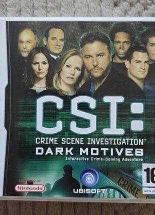 Csi: crime scene investigation - dark motives , eng, б/у nintendo ds