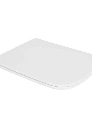 Сиденье для унитаза qtap (crow 490) с микролифтом slim qt99sc6108w