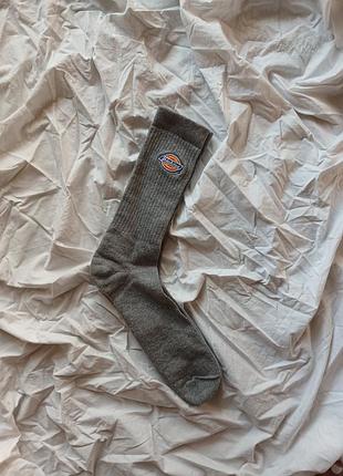 Оригінальні високі шкарпетки dickies valley grove сірий меланж
