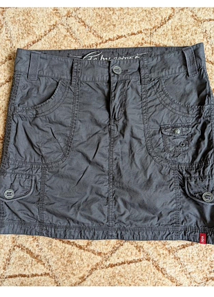 Юбка карго винтаж esprit edc, юбка карго edc by esprit mini y2k хлопковая