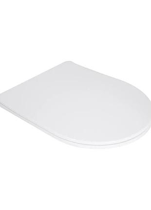 Сиденье для унитаза qtap (jay 490, swan 490) с микролифтом slim qt99sc6106w