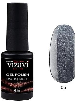 Vizavi professional gel polish day to night гель-лак для ногтей светоотражающий 5