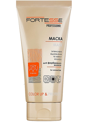 Маска для фарбованого волосся fortesse professional color up